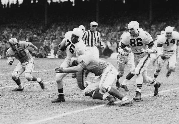 Marion Motley, Browns vs. Rams, NFL title game, December 1950.